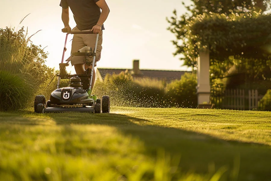 propelled lawn mower